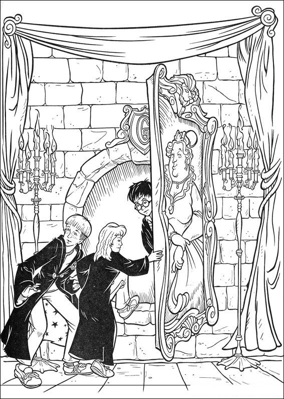 Plansa de colorat cu Harry Potter 117 21